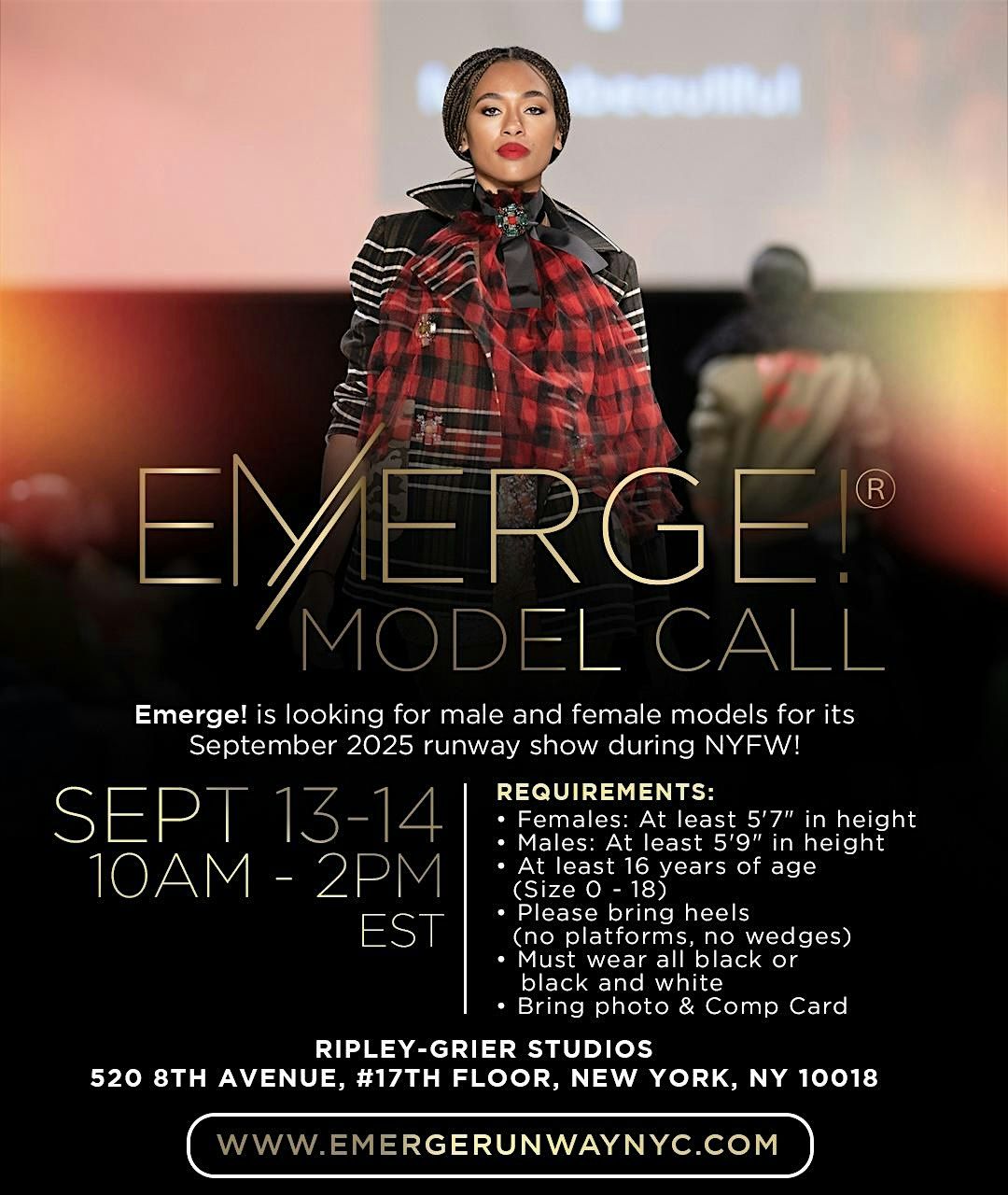 Official Emerge! Fashion Show Model Call New York Fashion Week