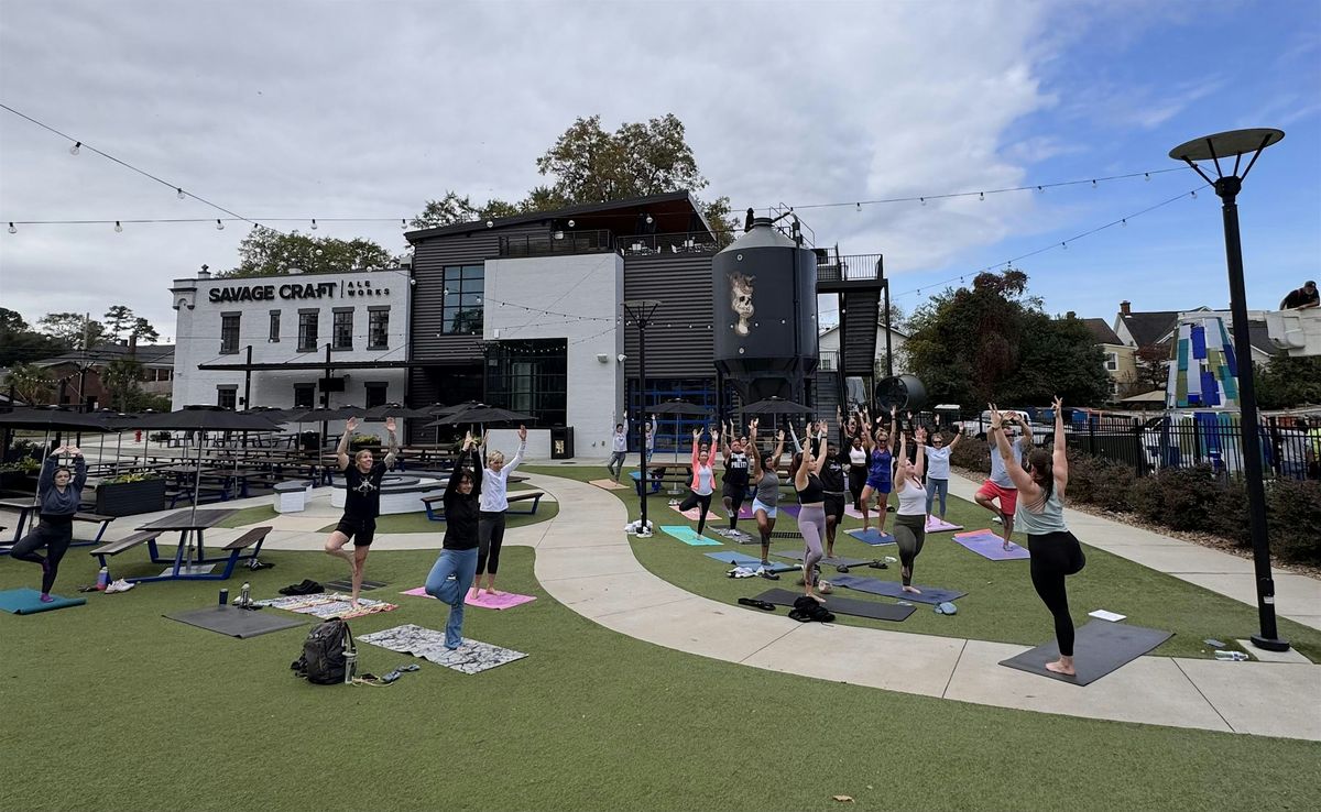 Yoga then Mimosas at Savage Craft Ale Works