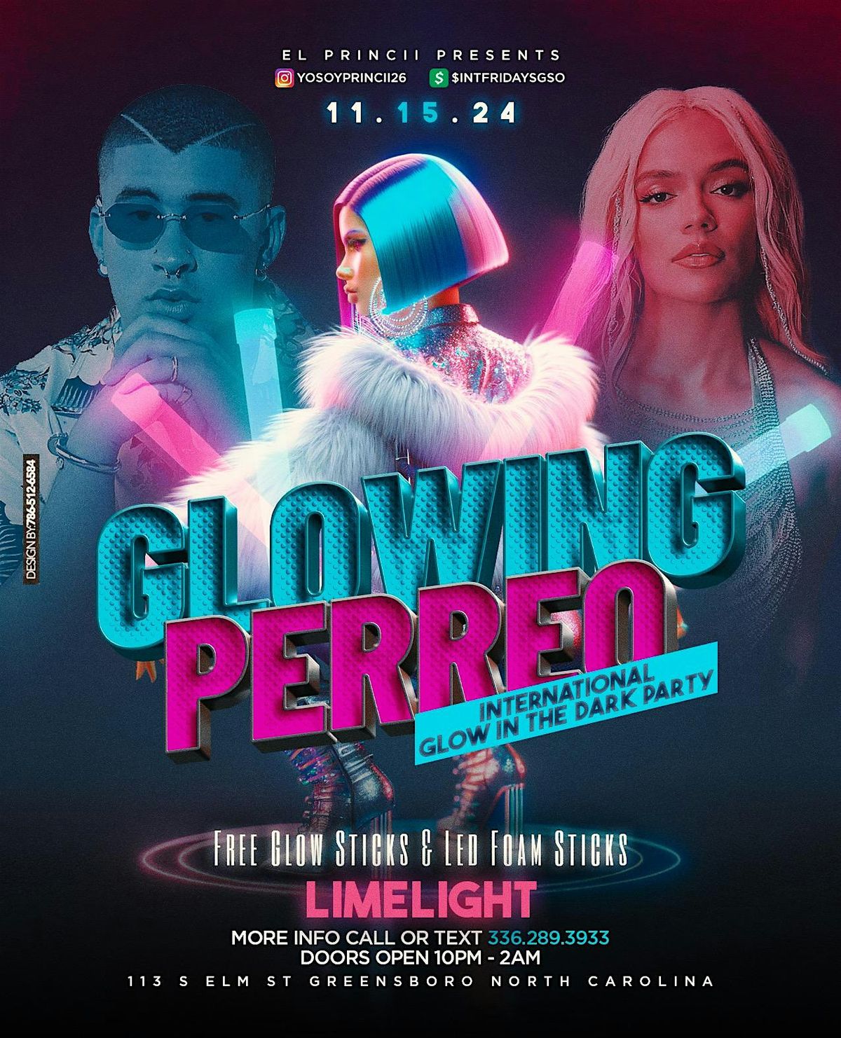 FREE PASSES-GLOWING PERREO-INTERNATIONAL GLOW PARTY-LIMELIGHT\/FRI\/NOV\/15TH