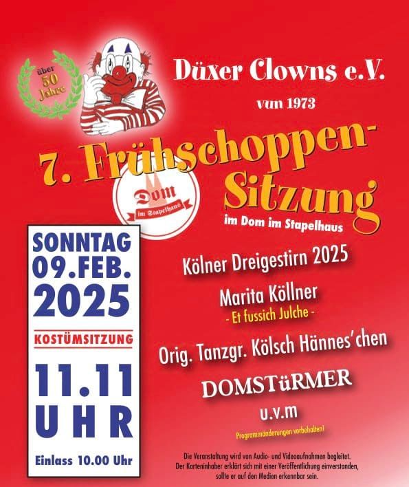 7. Fr\u00fchschoppen-Sitzung