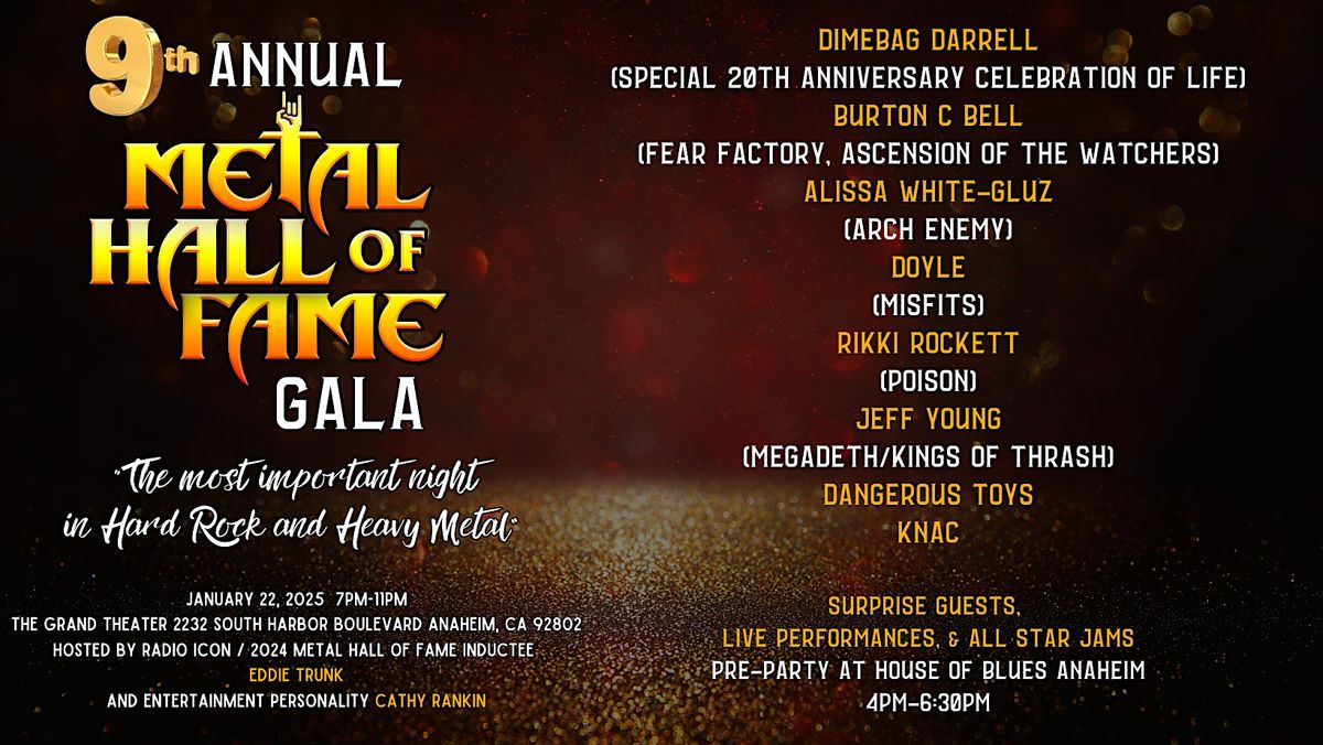 2025 Annual Metal Hall of Fame Gala