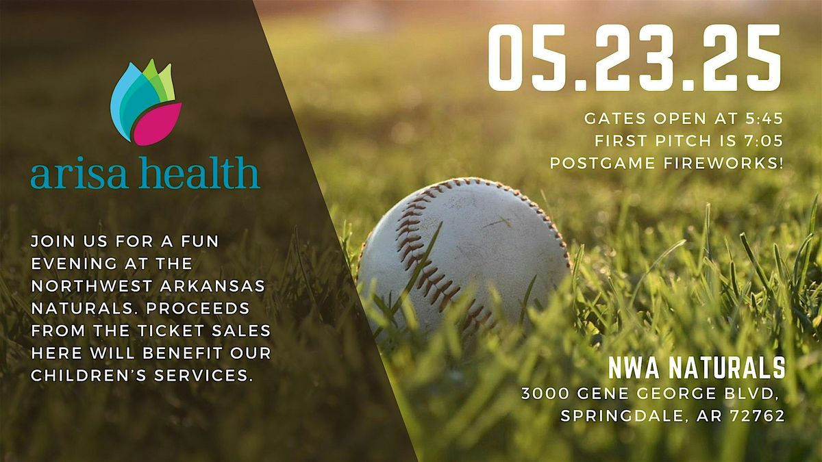 NWA Naturals vs. Arkansas Travelers (proceeds benefit Arisa Health)