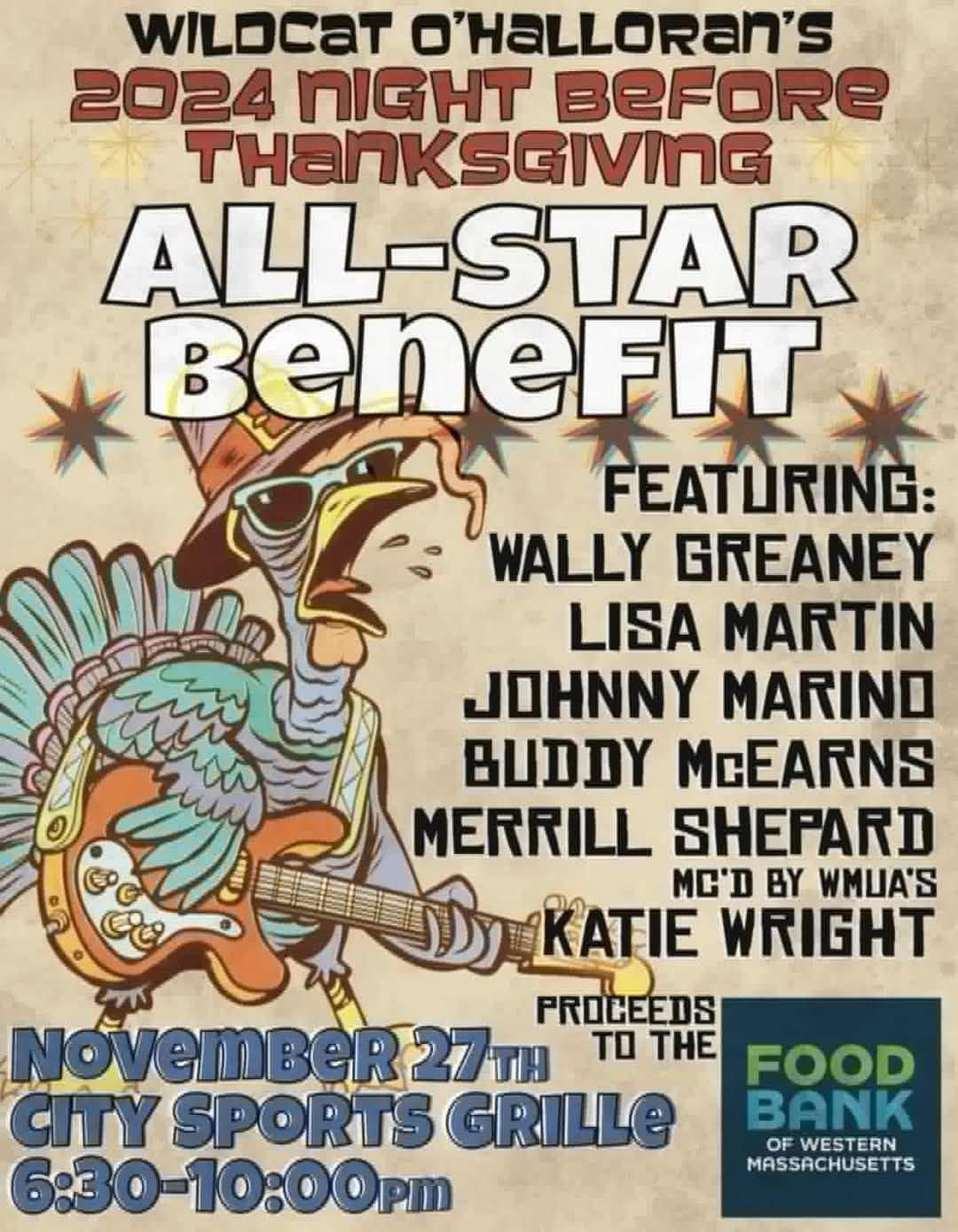 Food Bank Benefit Thanksgiving Eve