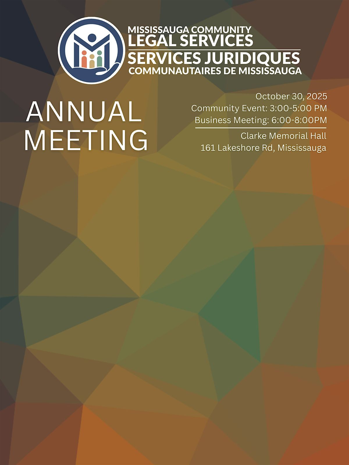 Mississauga Community Legal Services Annual Meeting 2025