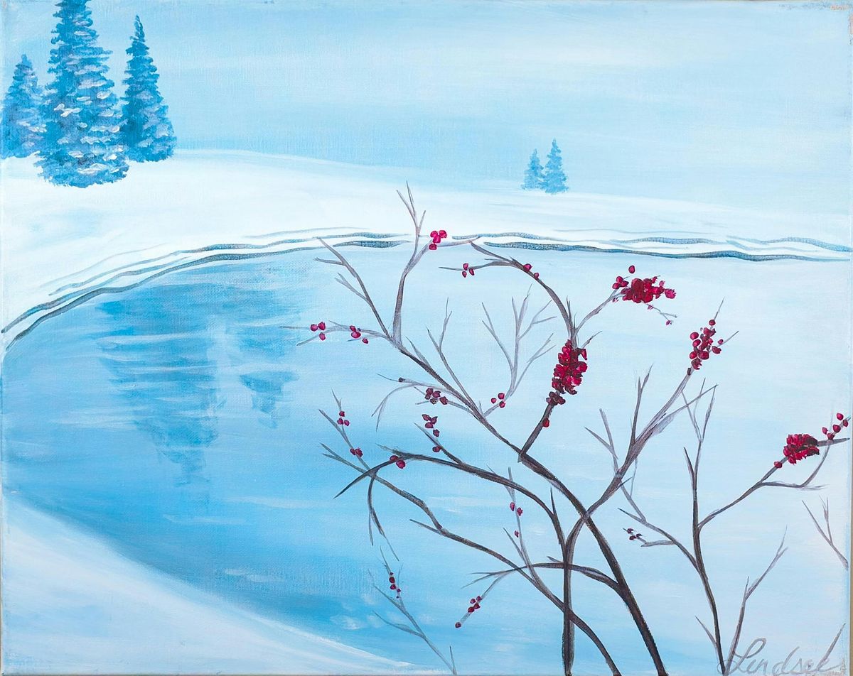 Toledo Paint & Sip Party \u2013 Winter Berries