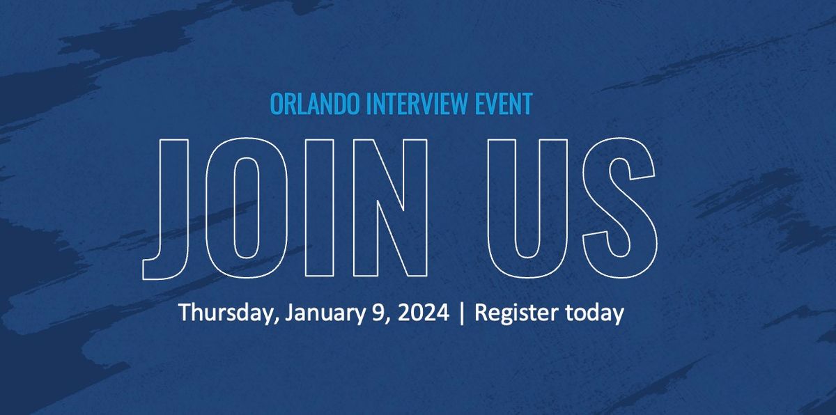 Orlando Interview Event