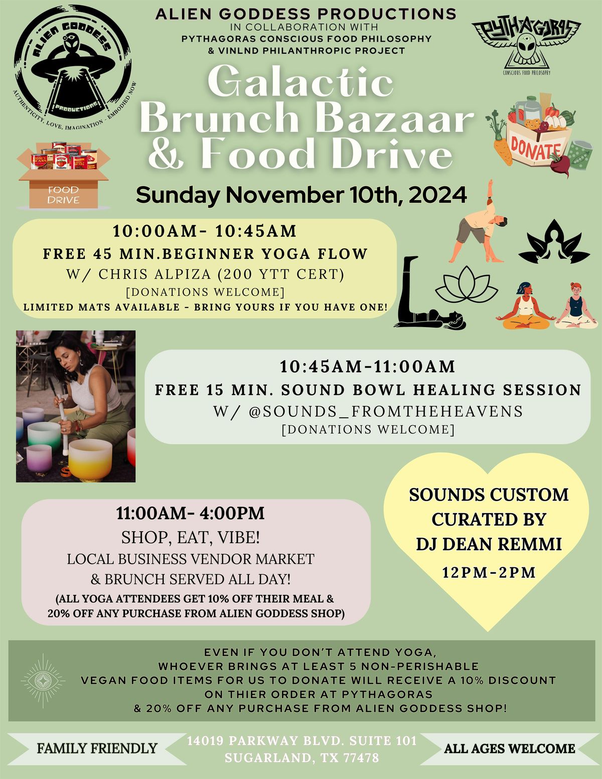 Galactic Brunch Bazaar & Food Drive