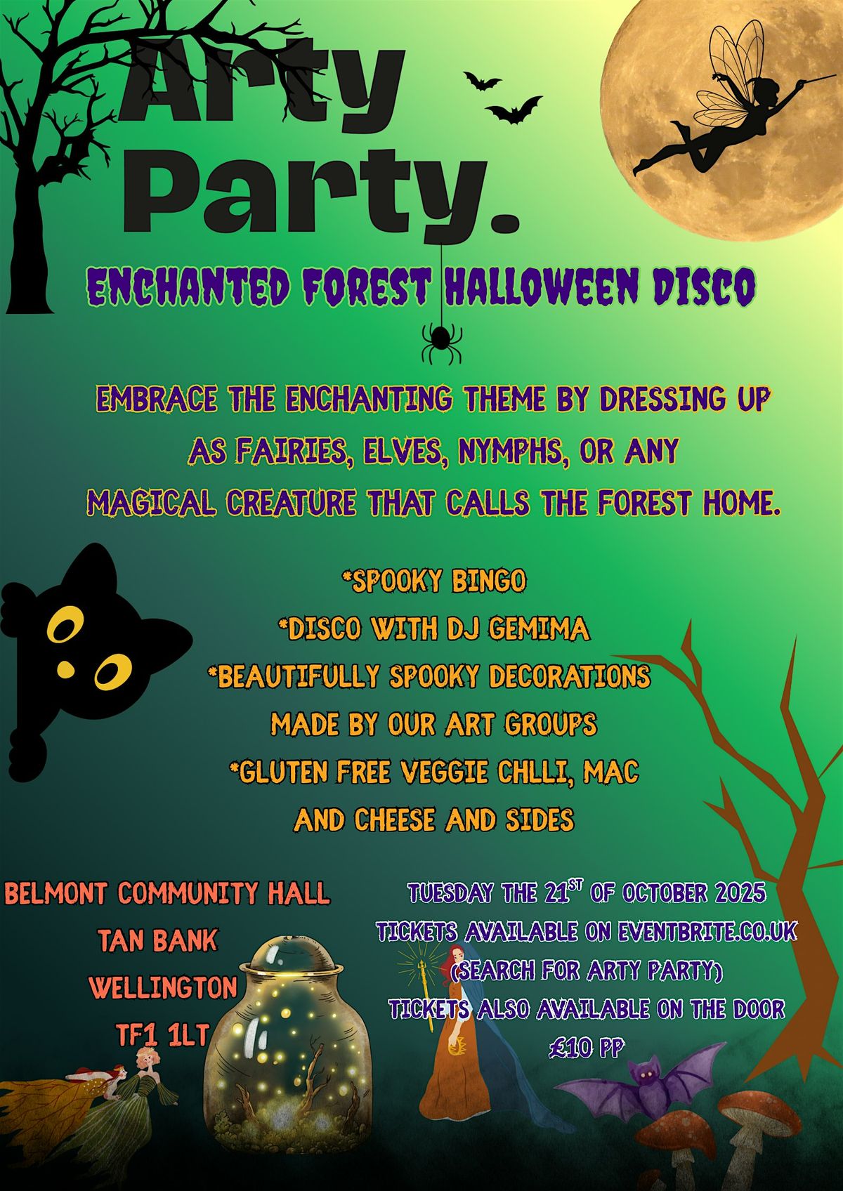 Arty Party Halloween Enchanted Forest Disco