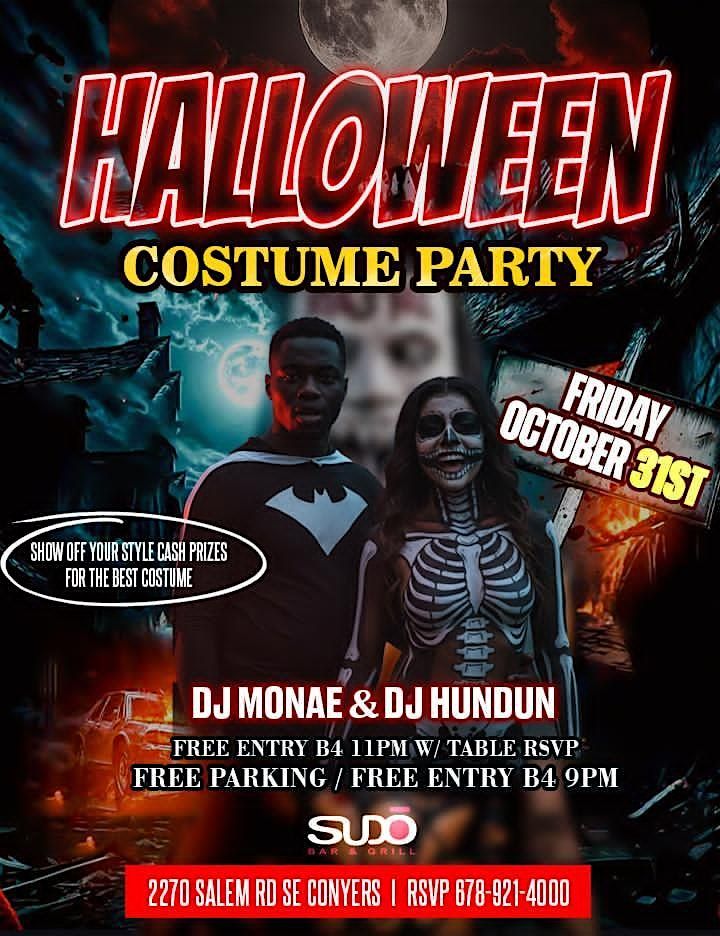 HALLOWEN COSTUME PARTY @ SUDO CONYERS
