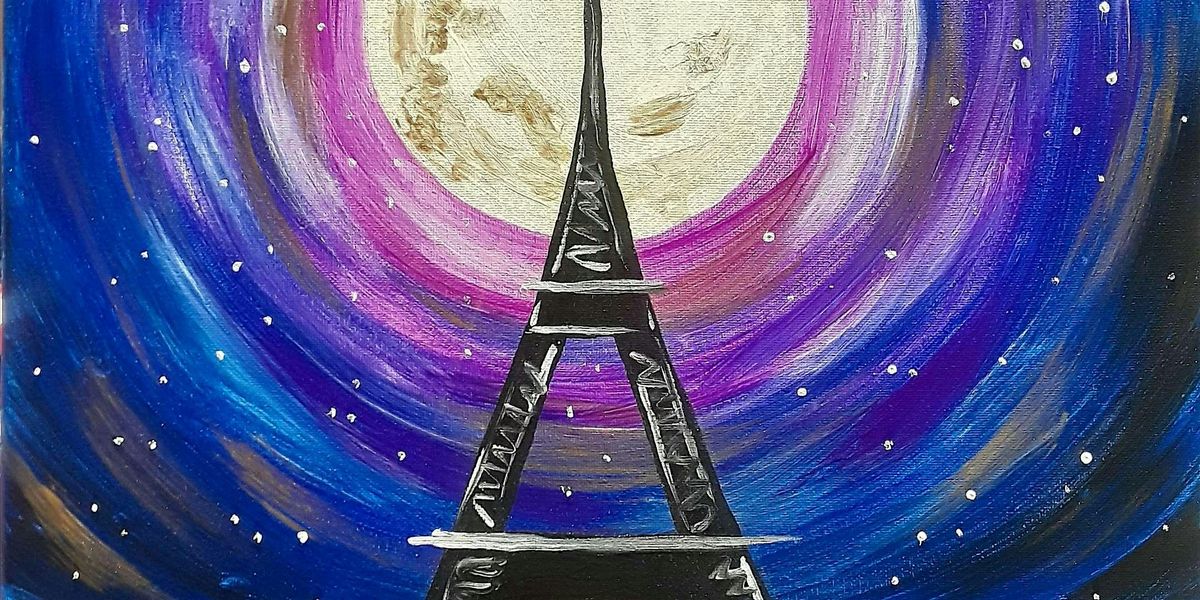 Paris in Moonlight - Paint and Sip by Classpop!\u2122