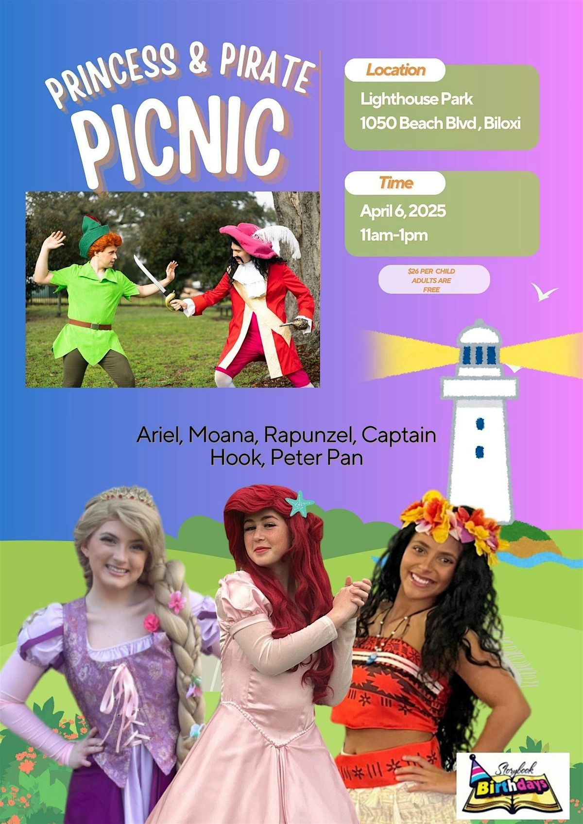 Princess and Pirate Picnic in the Park