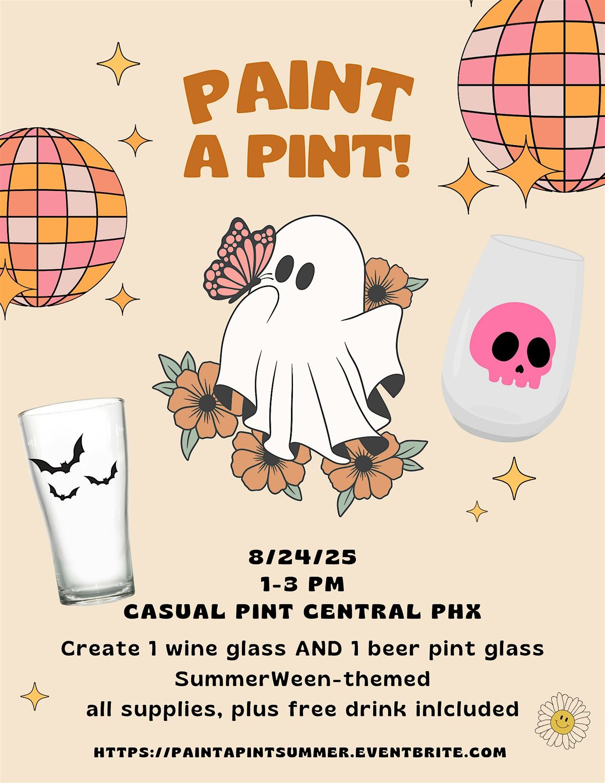 Paint a Pint (and wine glass)- Summerween Style at Casual Pint!