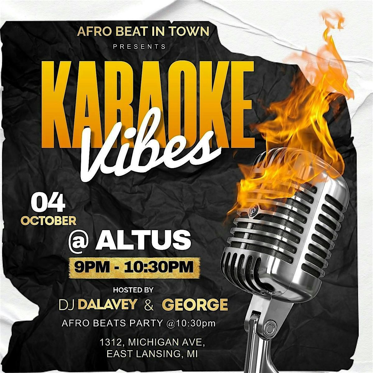 Karaoke Vibes & Afro Beats Vibes