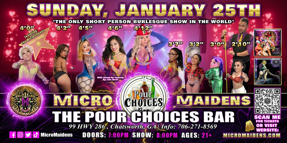 GA, Eton - Micro Maidens: Dwarf Dancers @ The Pour Choices Bar