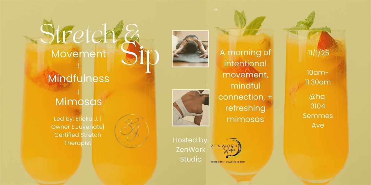 Stretch & Sip: Movement, Mindfulness + Mimosas