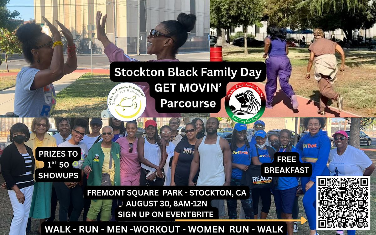 Stockton Black Family Day - Get Movin - Parcourse