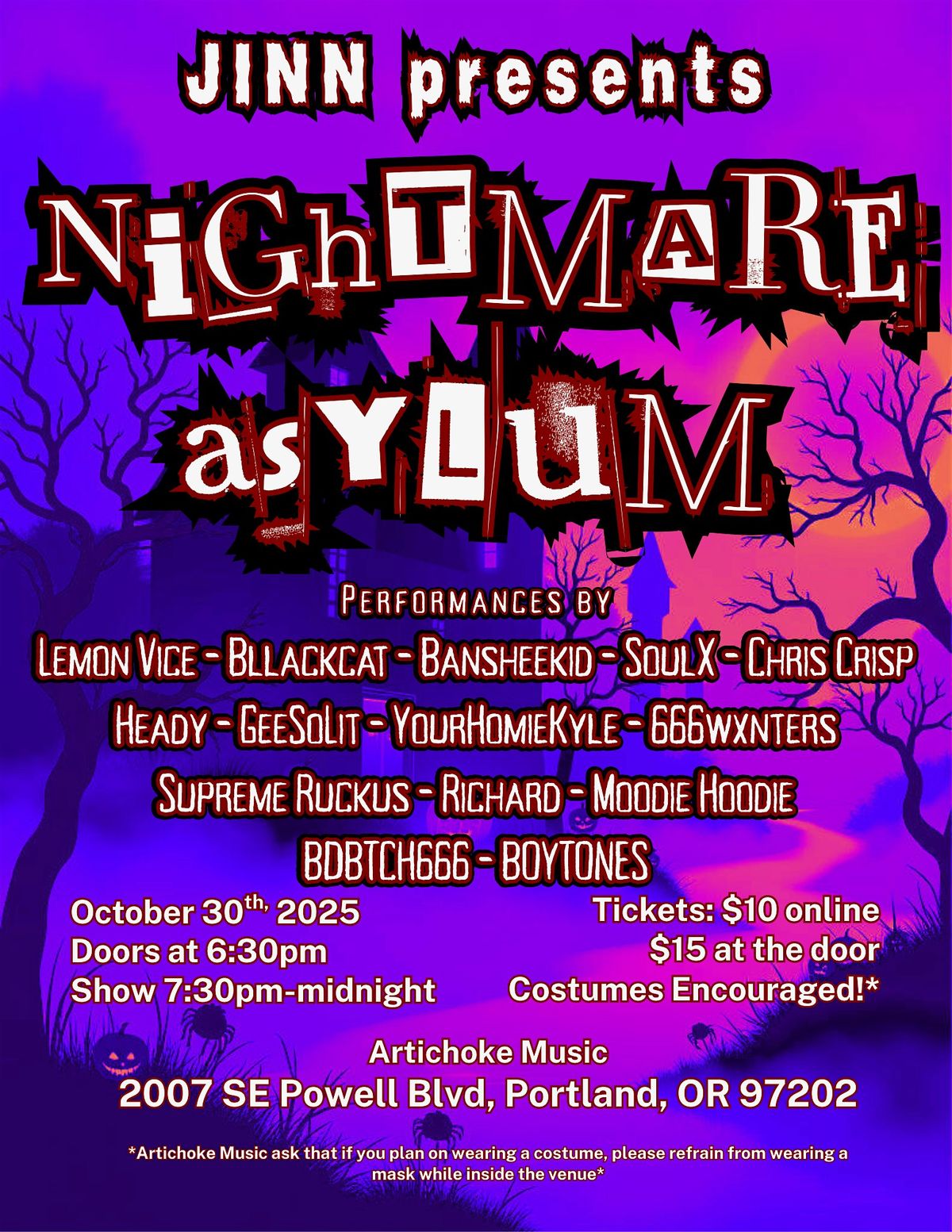 JINN presents NiGhtMARE asyLuM
