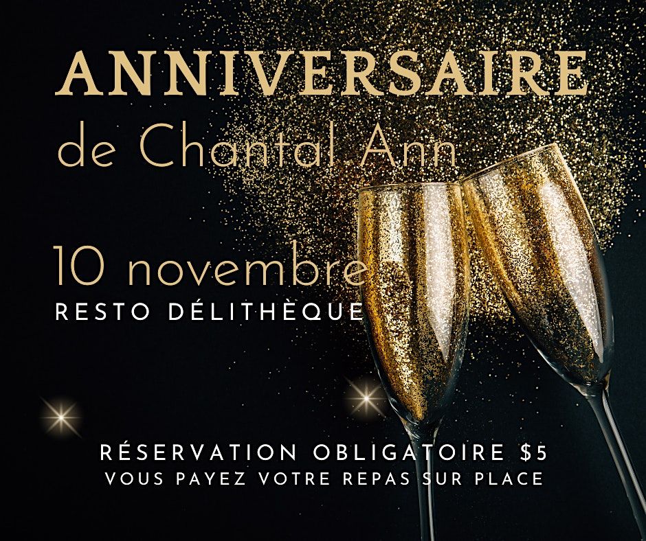 Anniversaire de Chantal Ann