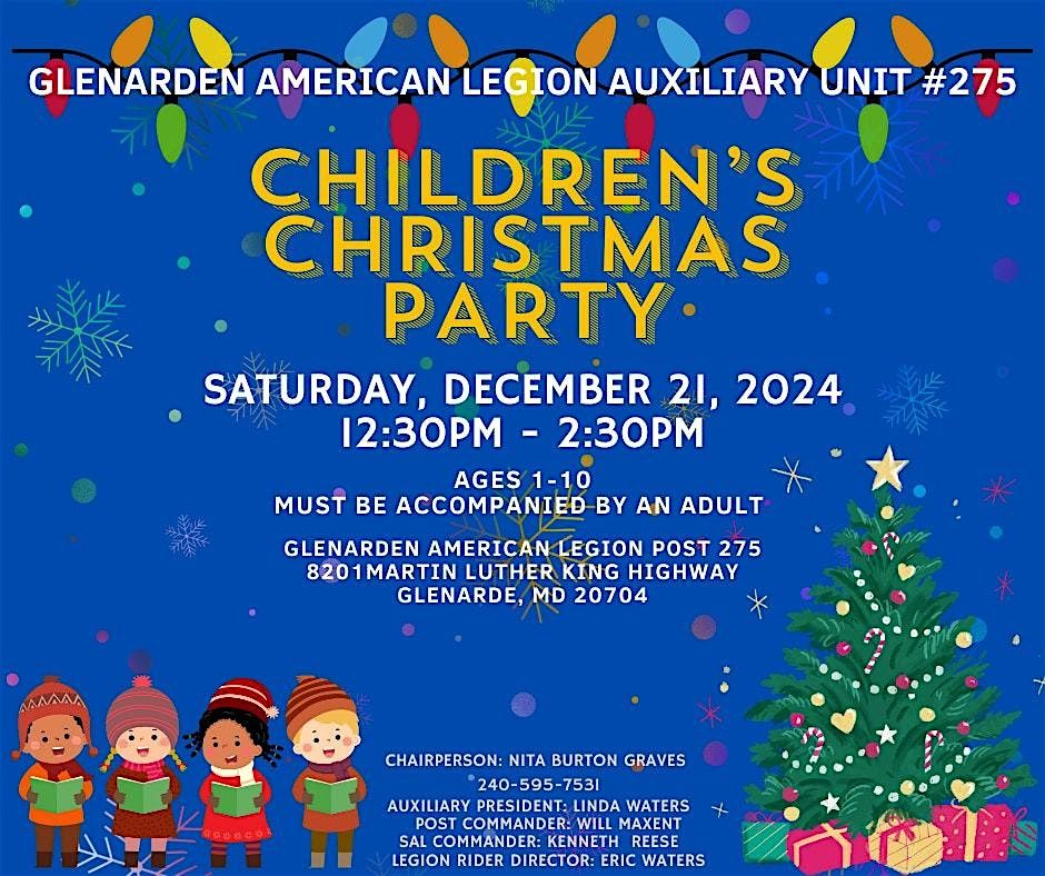 American Legion Auxiliary Glenarden Unit 275 Children's Christmas Party