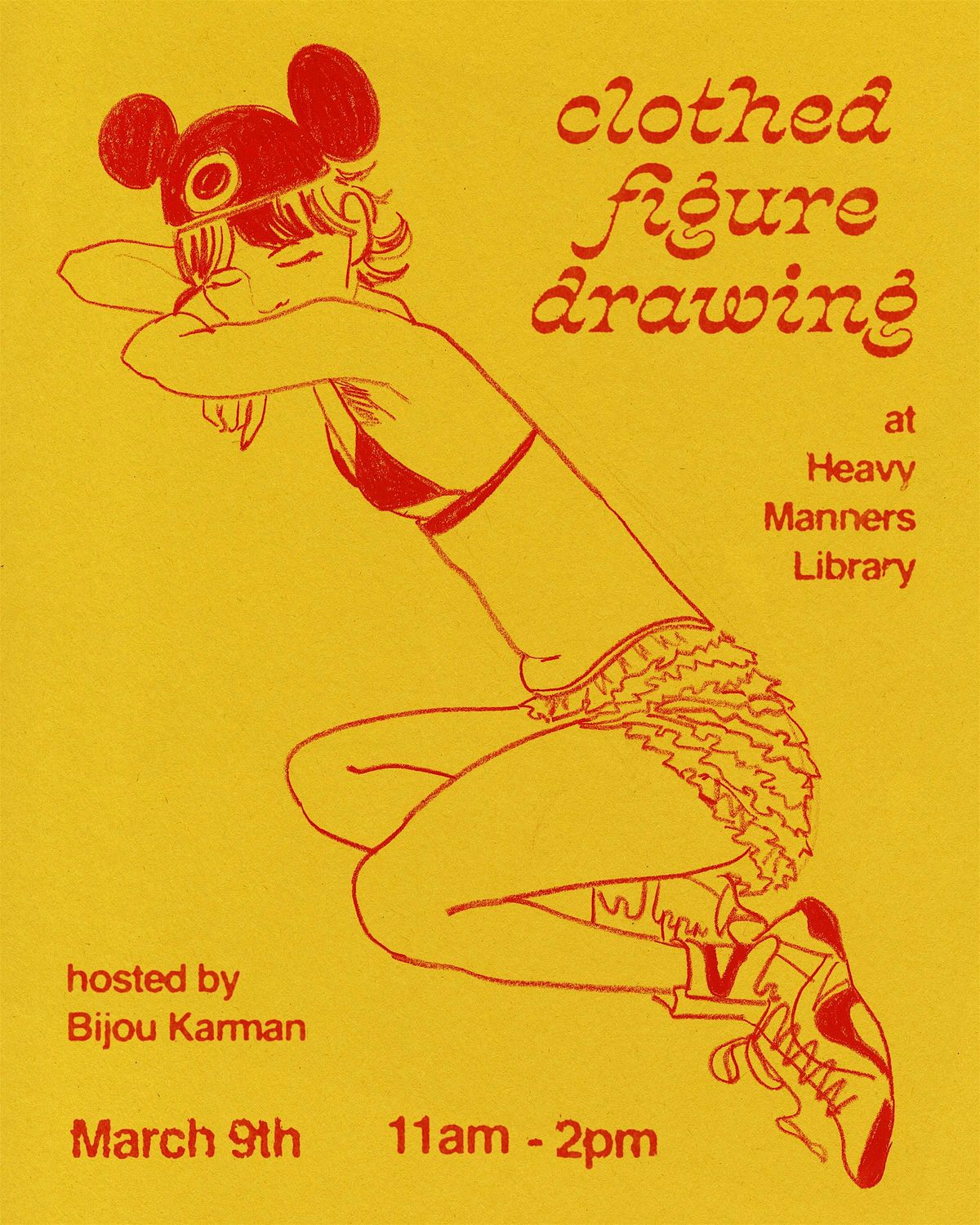 Clothed Figure Drawing at Heavy Manners Hosted by Bijou Karman (3\/9)