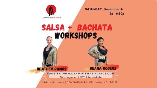 Beginner & Intermediate Salsa + Bachata Workshops