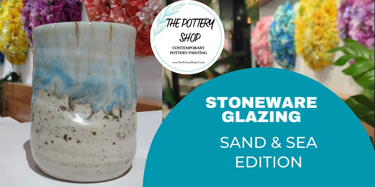 Sand and Sea Stoneware Glazing Session at The Pottery Shop