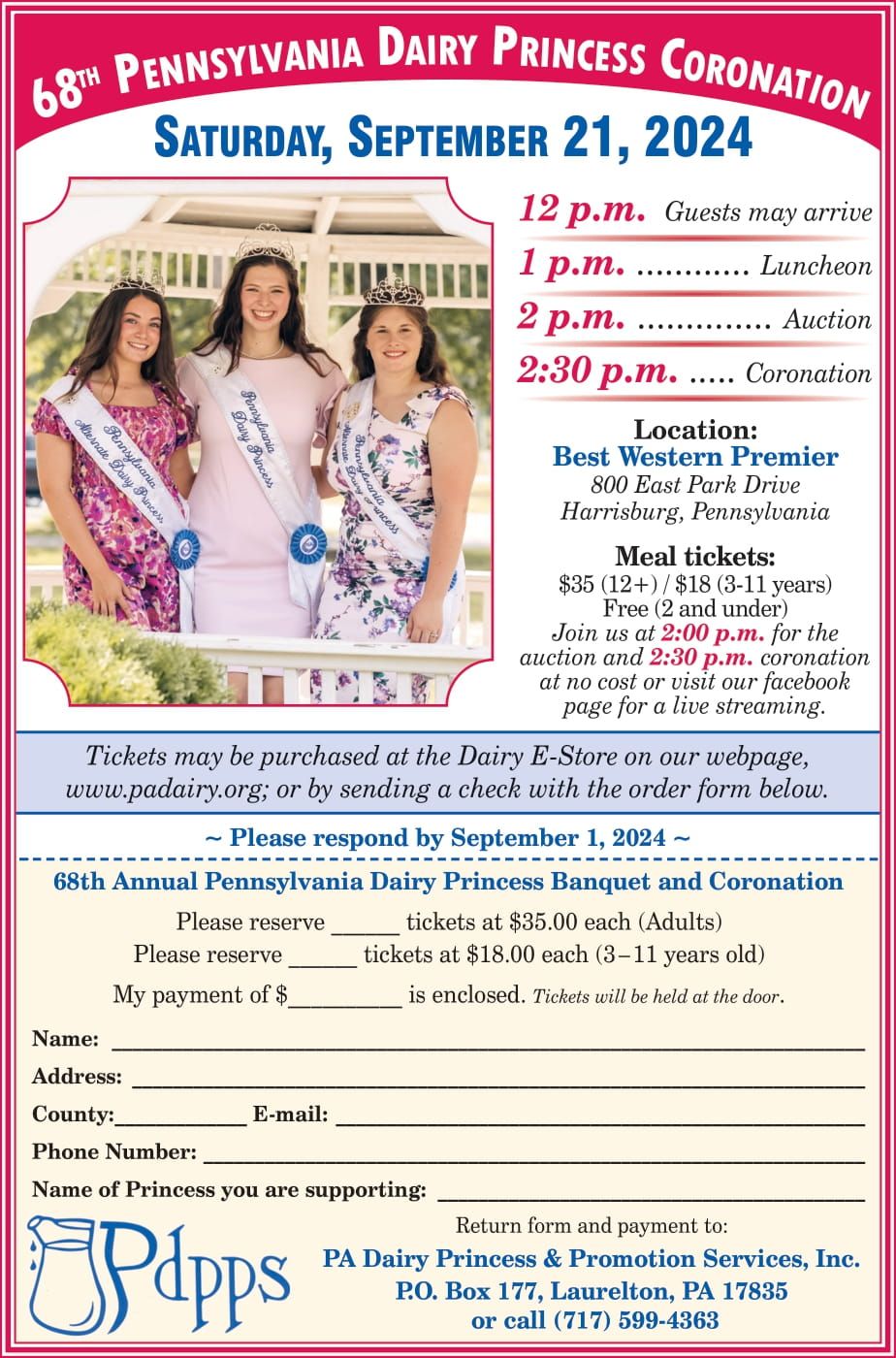 68th Pennsylvania Dairy Princess Coronation