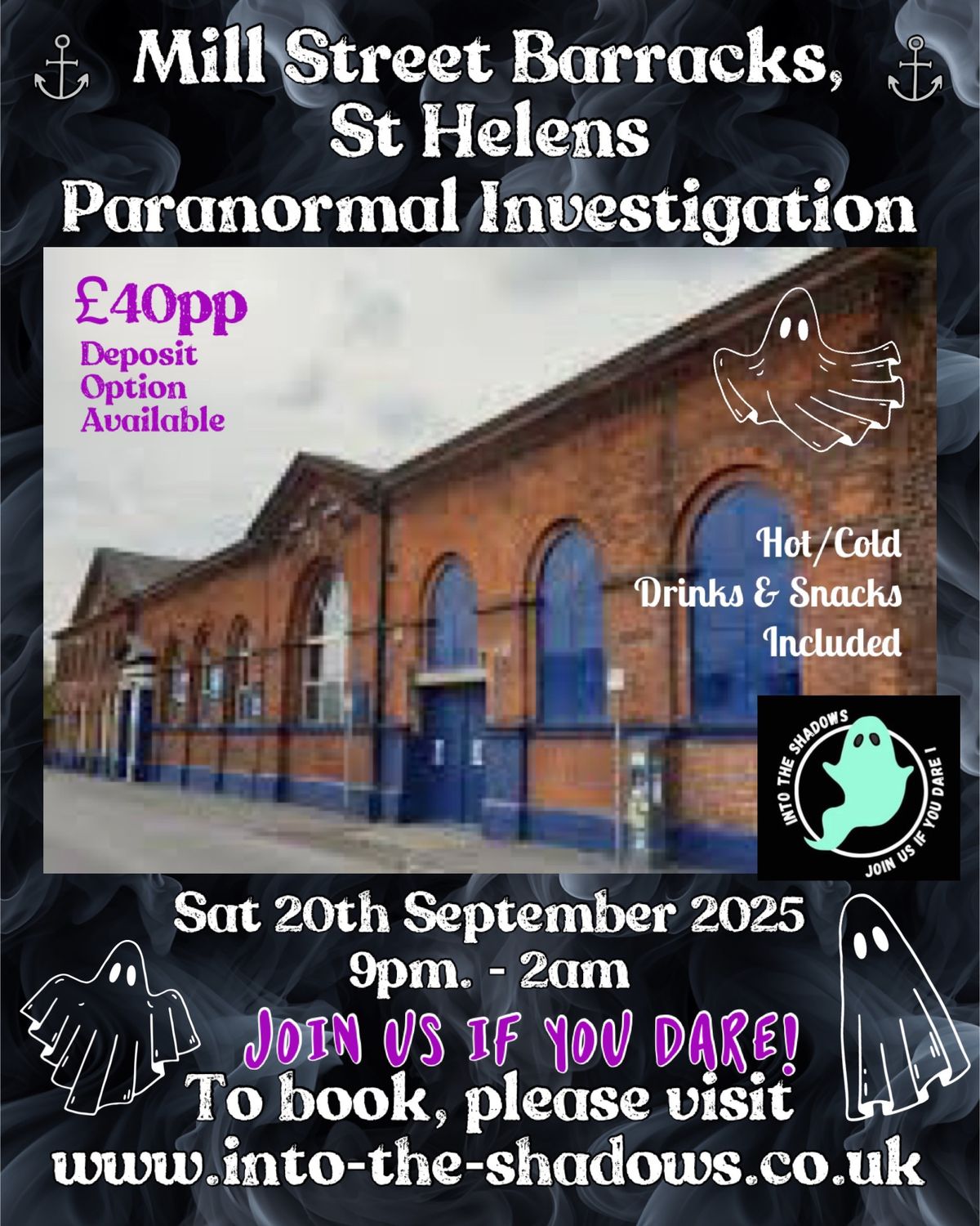 Mill Street Barracks Paranormal Investigation 18+