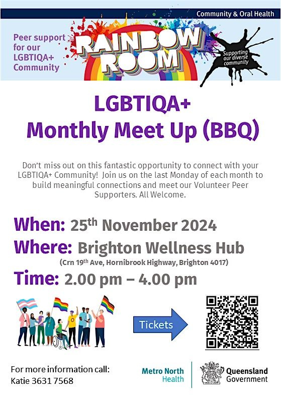 Rainbow Room - LGBTIQA+ Monthly Meet up