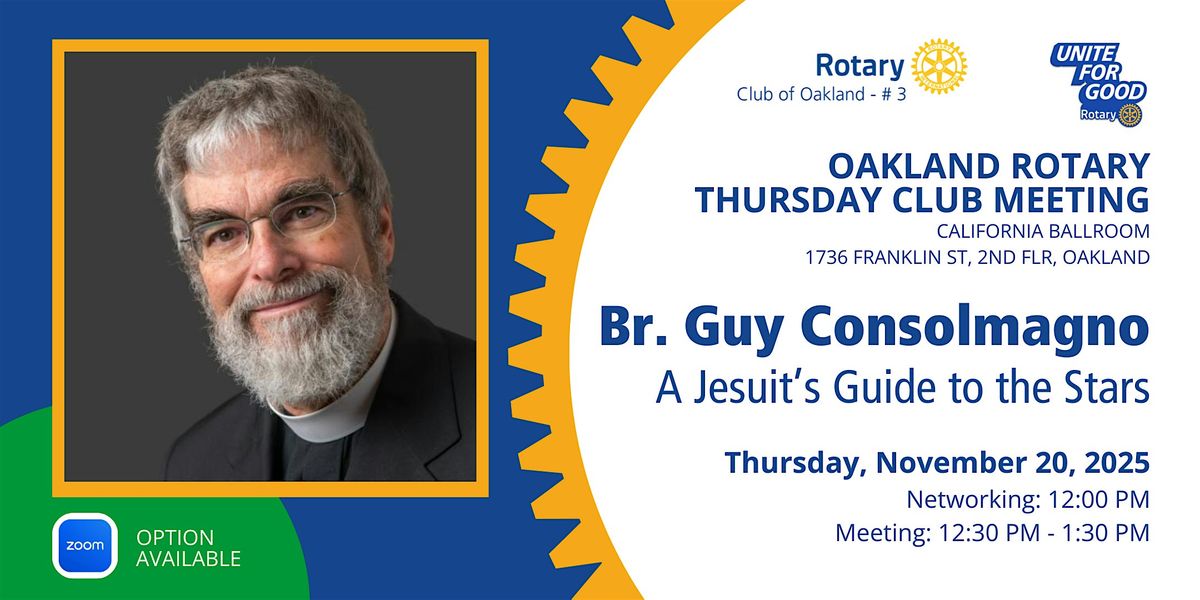 Civic Thursday: Br. Guy Consolmagno, SJ \u2014 A Jesuit\u2019s Guide to the Stars