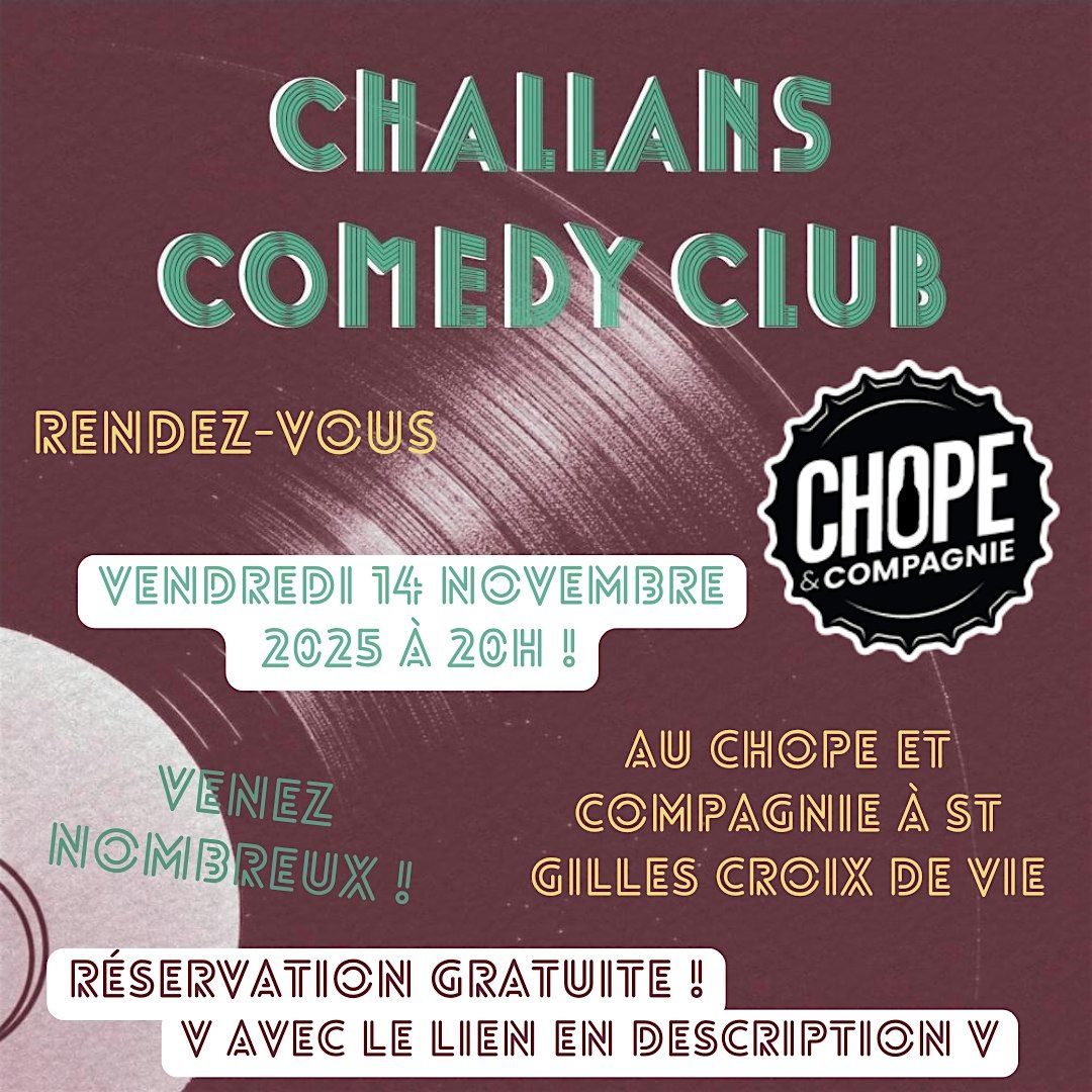 Soir\u00e9e stand up au Chope et Compagnie de saint gilles croix de vie