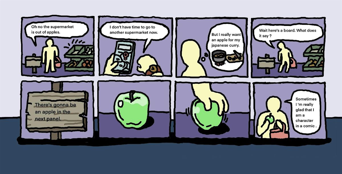 Inside \/ Outside the Panels: Create your own meta-comic!