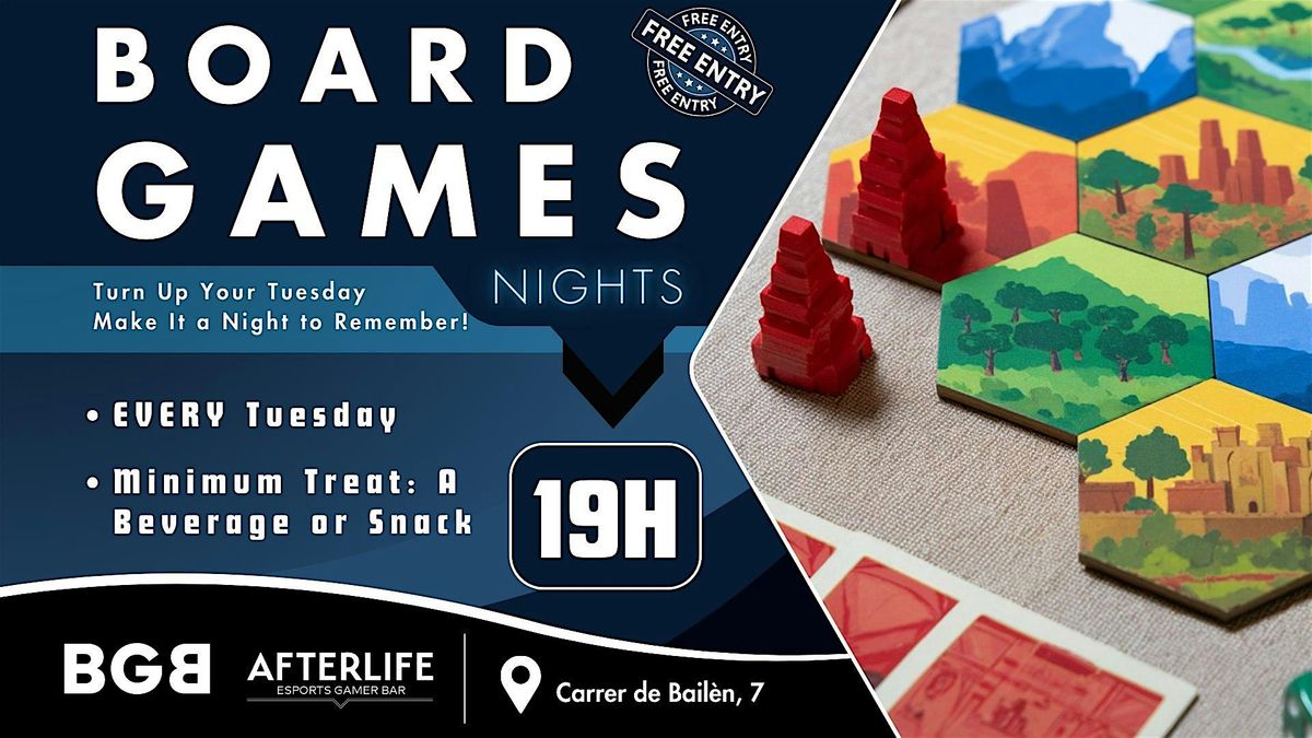 Connect & Play > Social Board Games Night @AfterLife Bar