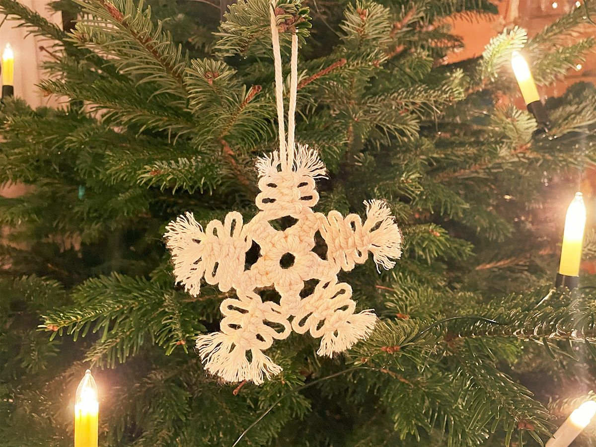Makramee Weihnachtsschmuck - Makramee f\u00fcr Einsteiger