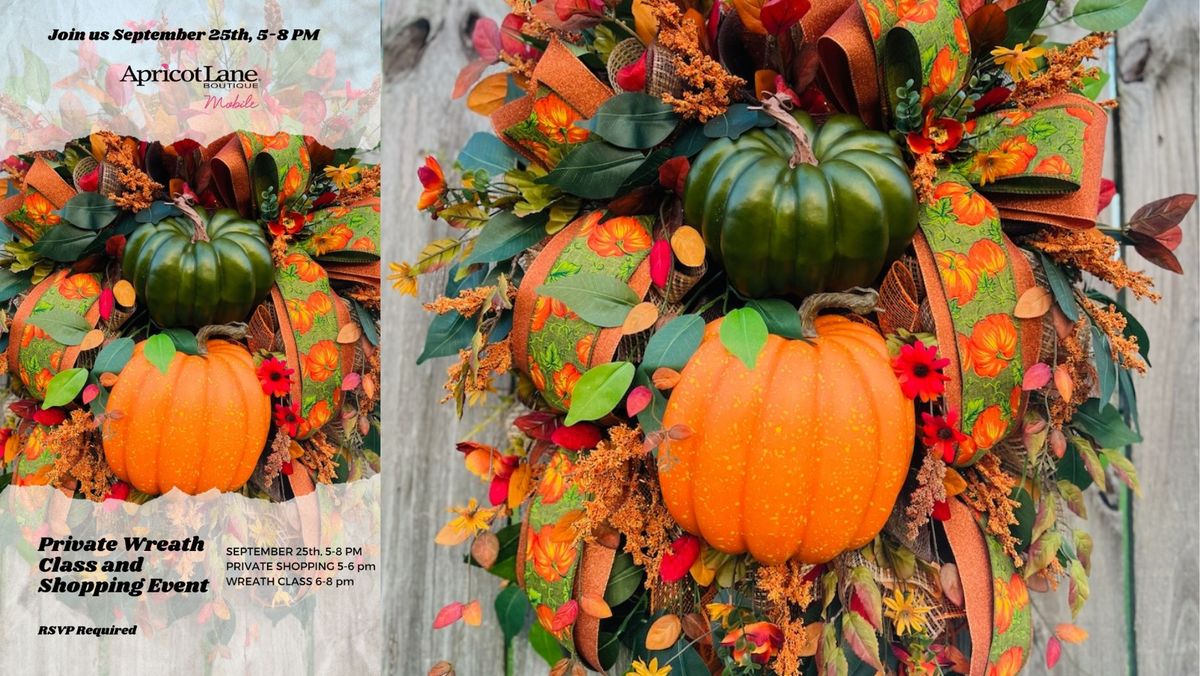 Fall Wreath Class & Shopping Event