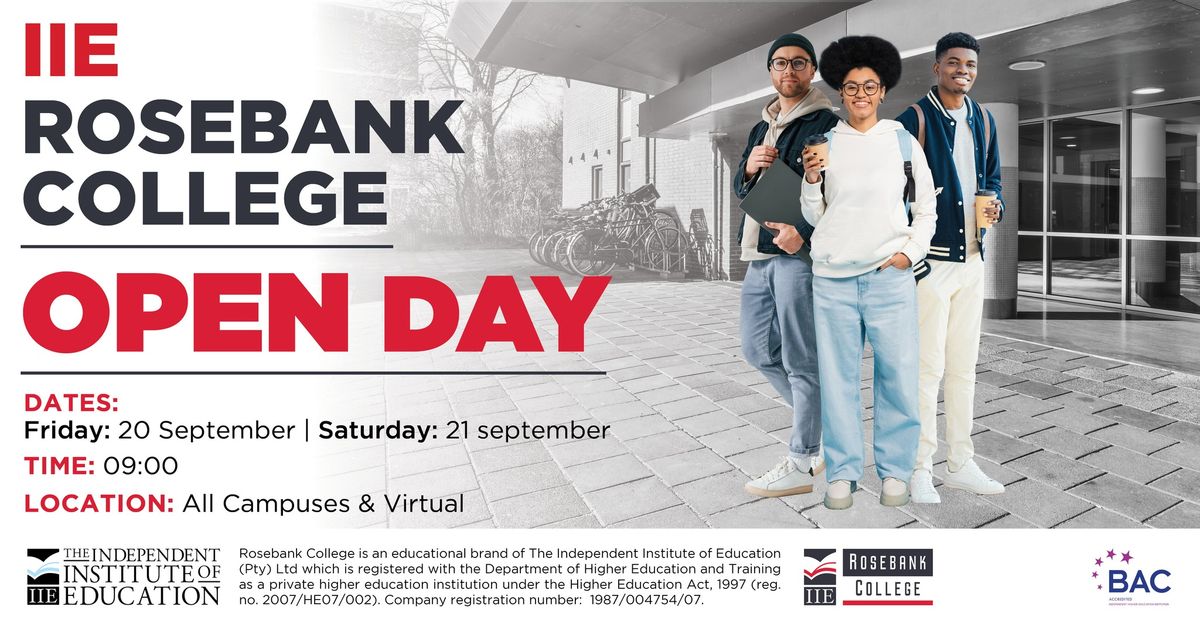 IIE Rosebank College Open Day Pretoria Campus