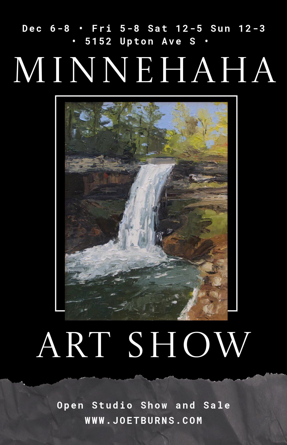 Minnehaha Creek plein air paintings