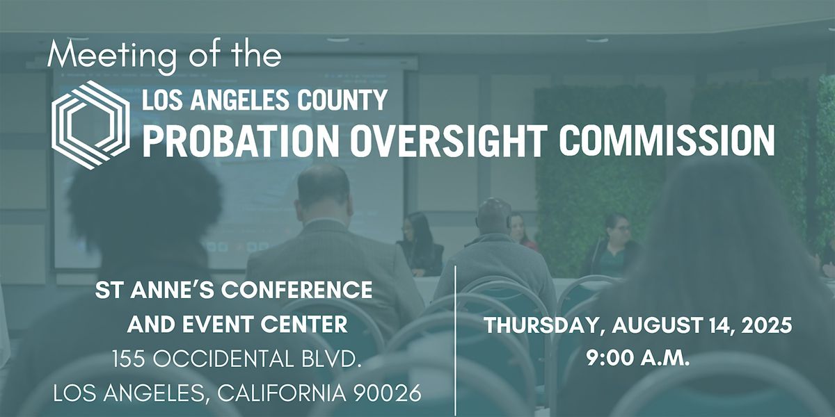 Probation Oversight Commission Meeting
