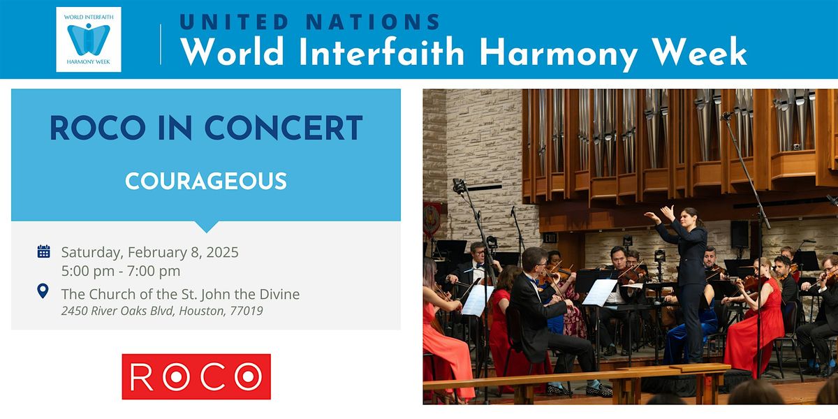 World Interfaith Harmony Week: ROCO in Concert - "Courage"