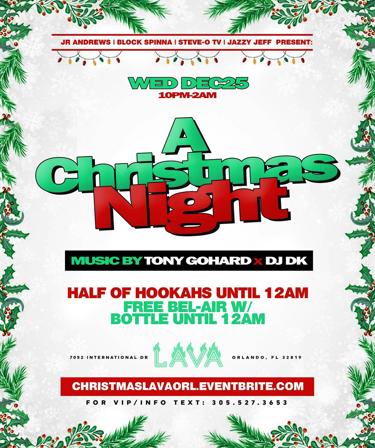 CHRISTMAS NIGHT @ LAVA