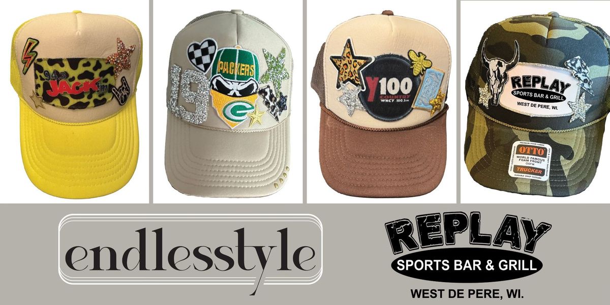 endlesstyle Hat Bar at Replay Sports Bar & Grill