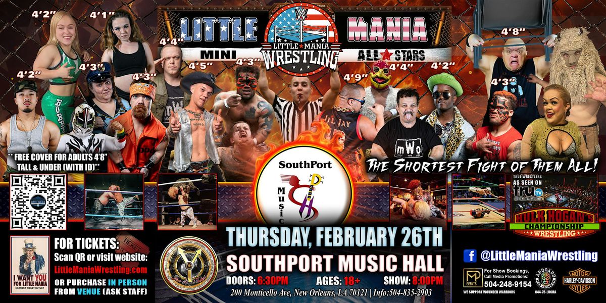 New Orleans, LA - Little Mania Mini Wrestling @ Southport Music Hall