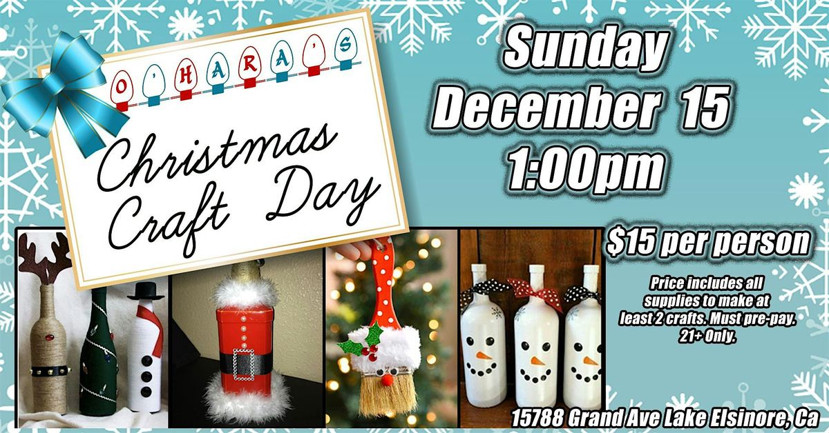 O'Hara's Bar Christmas Craft Day