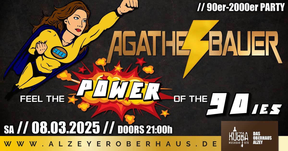 AGATHE BAUER: Feel the Power of the 90ies!