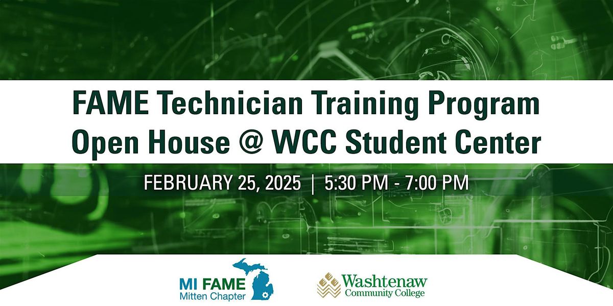 FAME Technician Training Program Open House @ WCC Student Center