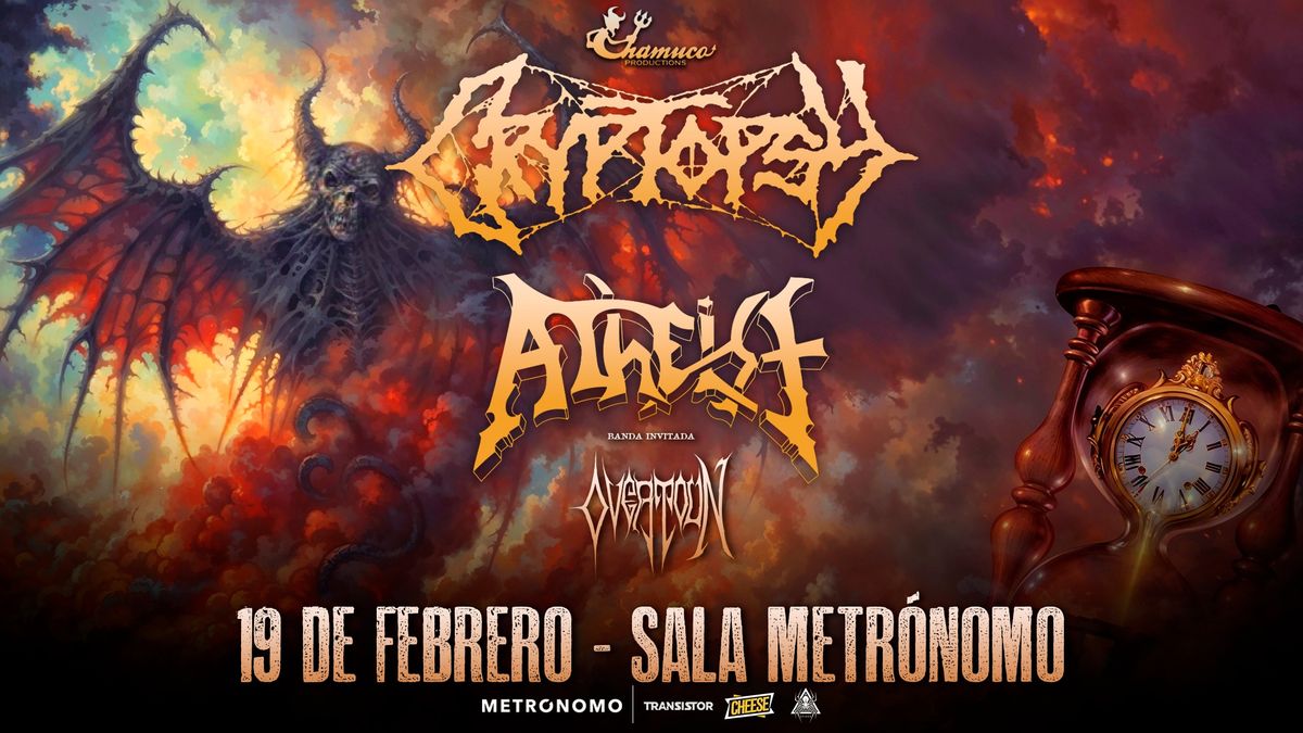 Cryptopsy & Atheist en Chile 2025