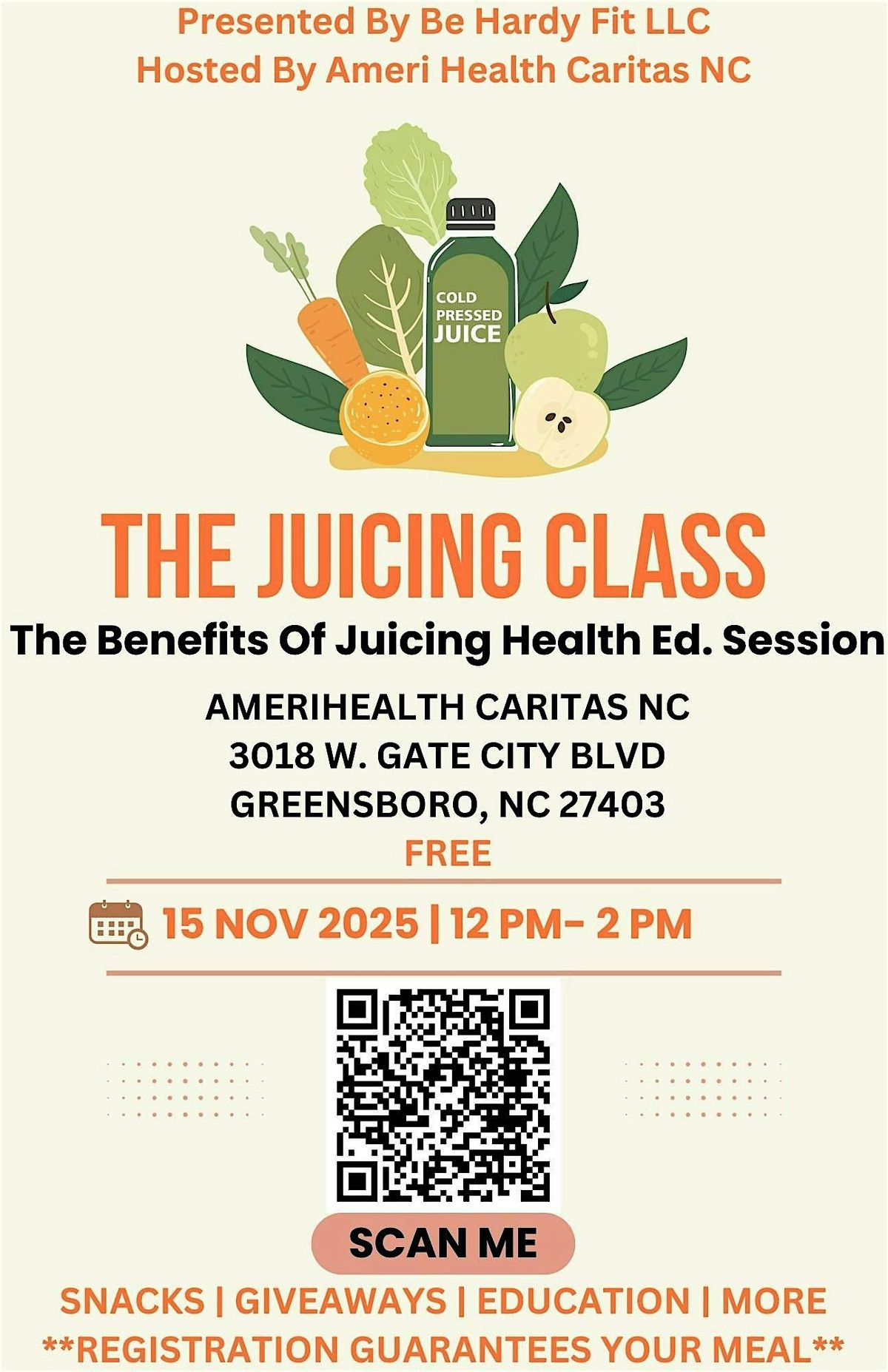 The Juicing Class w\/ Be Hardy Fit, LLC