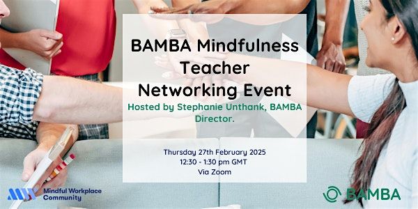 BAMBA Mindfulness Teacher Networking Event