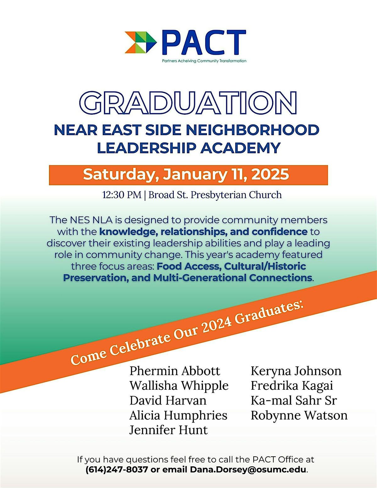 NES Neighborhood Leadership Academy Graduation