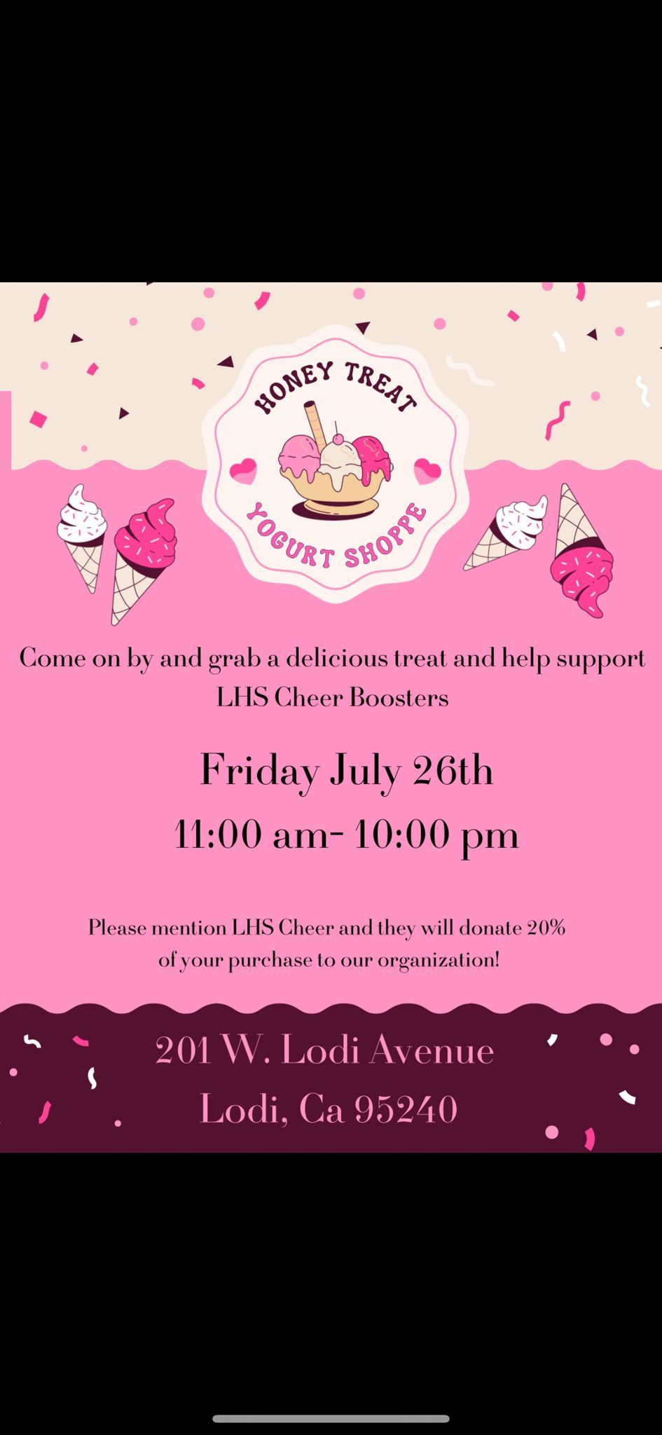 Lodi Cheer Boosters Fundraiser